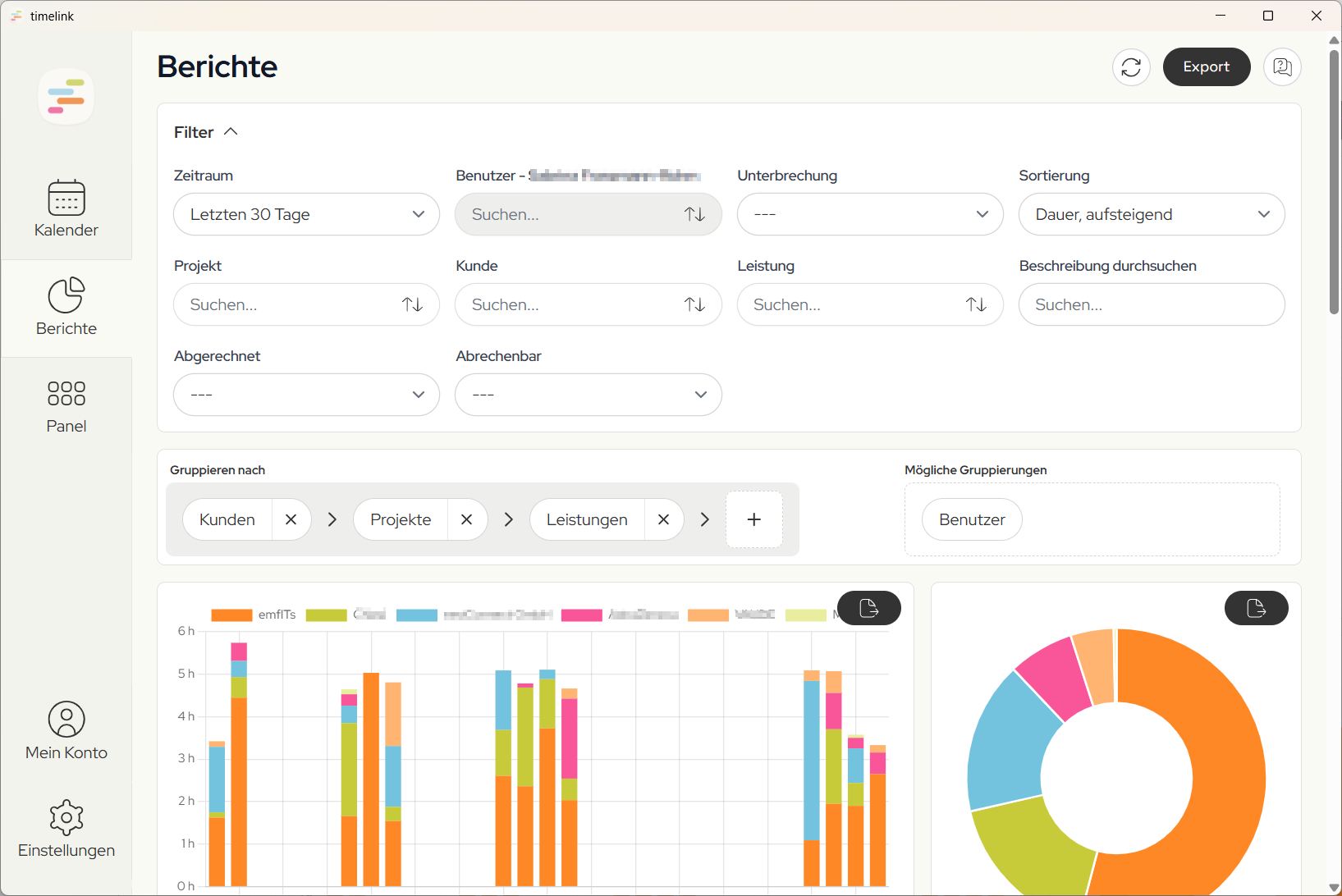 Berichte Erklärung Balkendiagramm