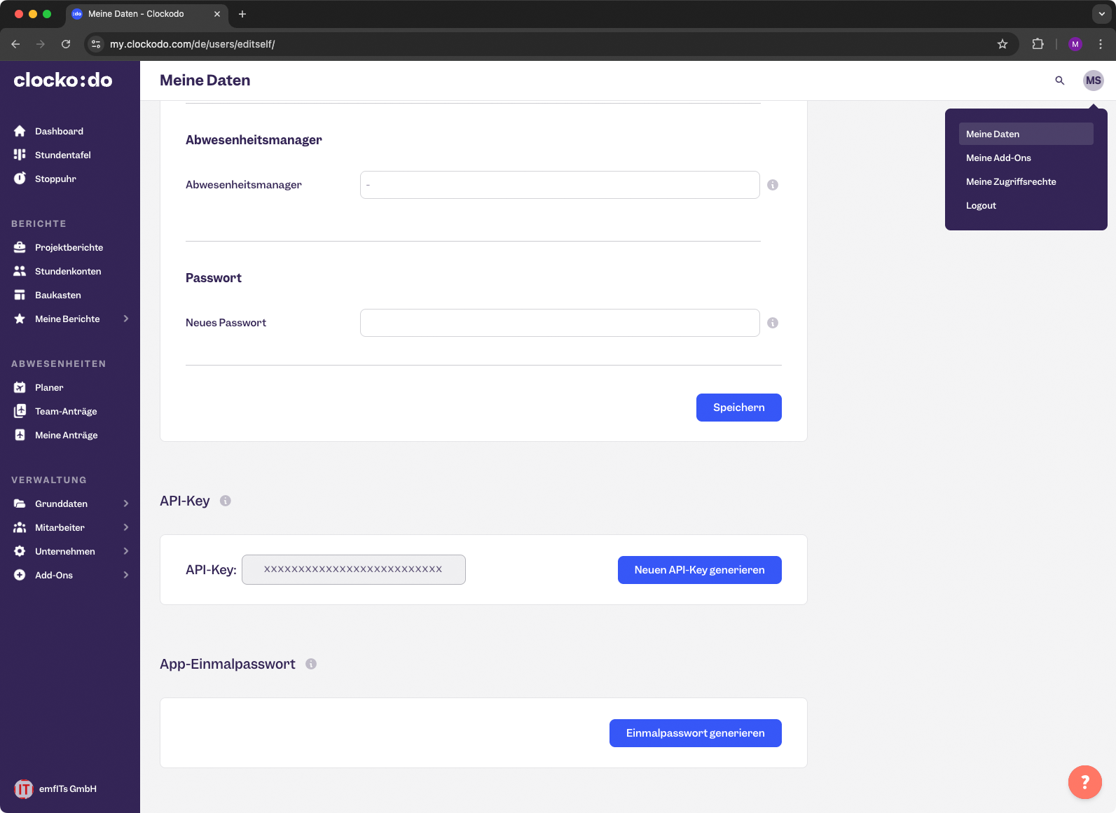 Integration Clockodo