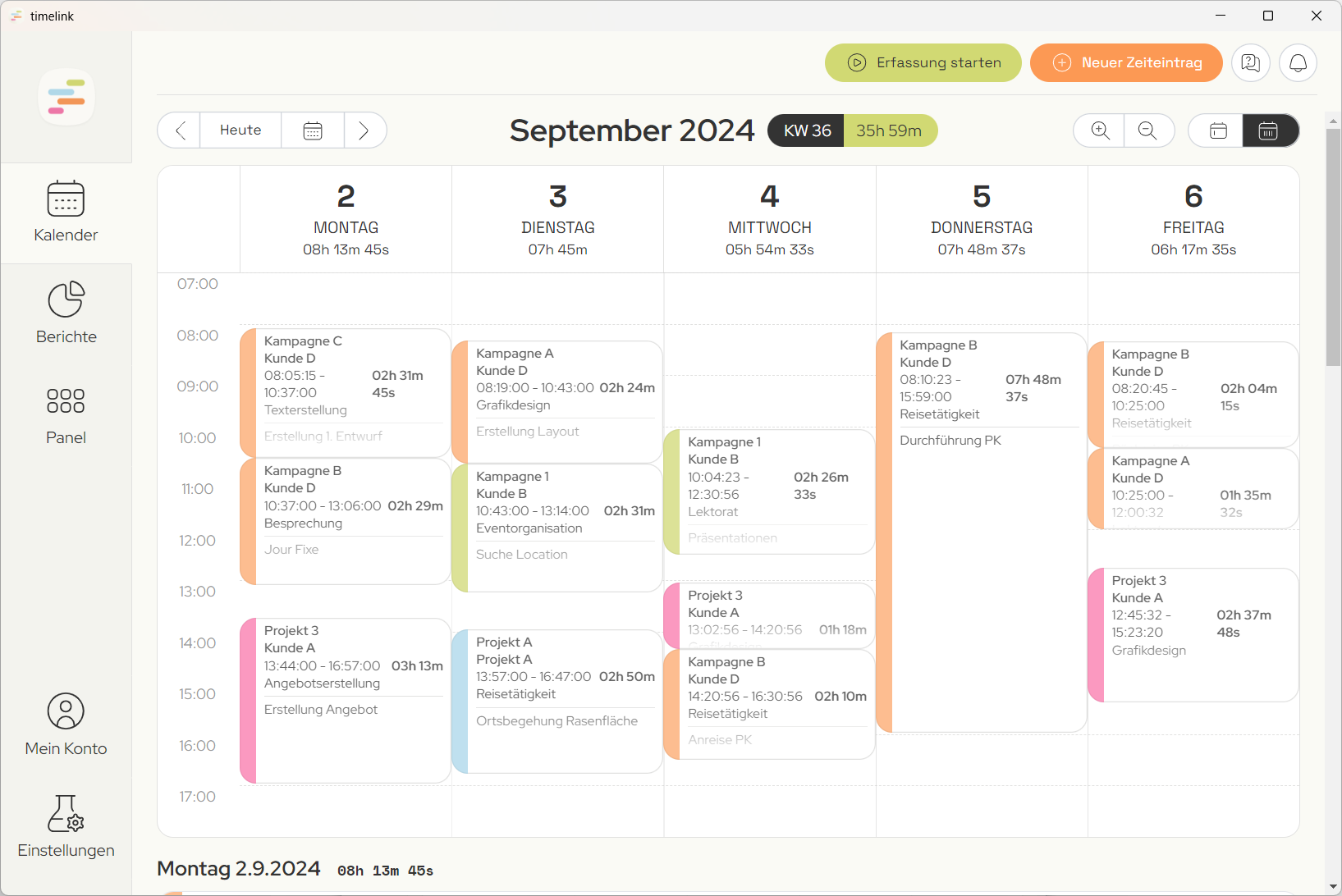 Kalender leer