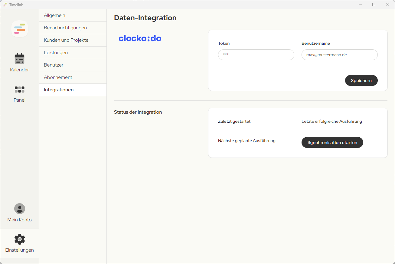 Integrationen Clocko:do